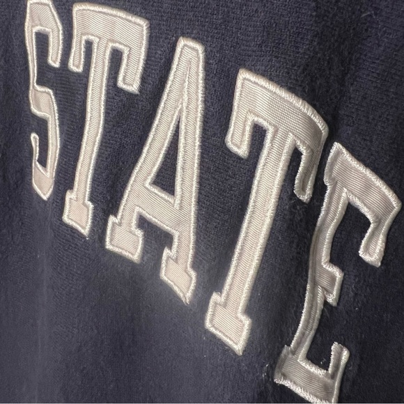 Vintage Penn State Crewneck Mens L Navy Blue Champion Reverse Weave Sweatshirt - Picture 2 of 4